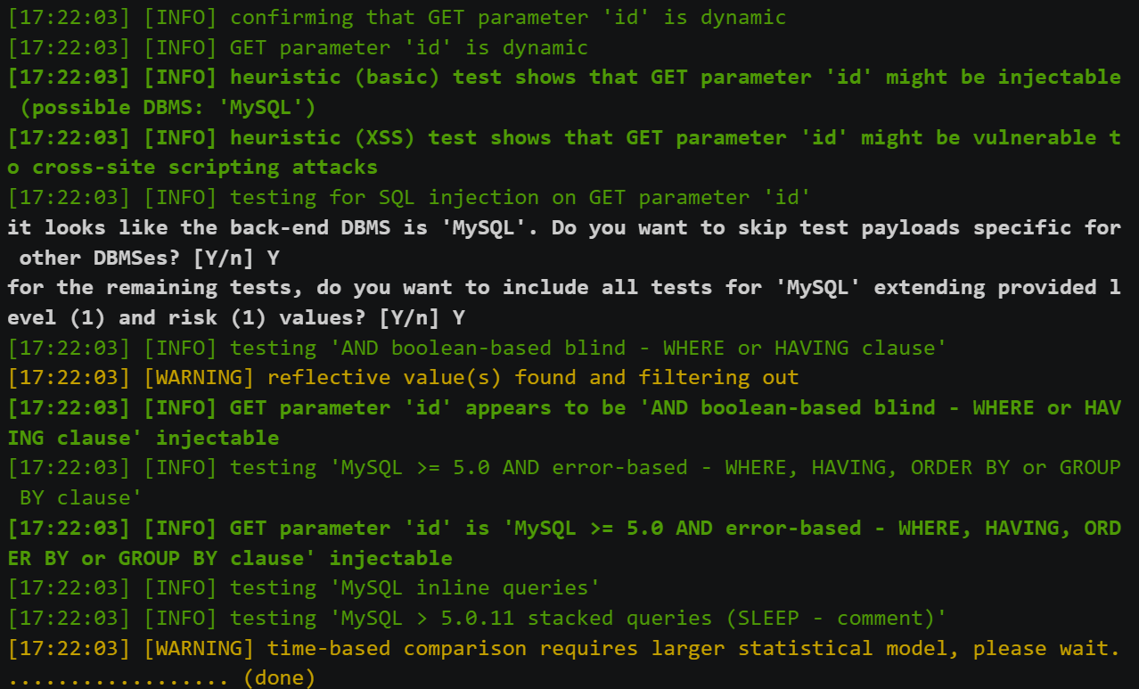 详细的结果报告